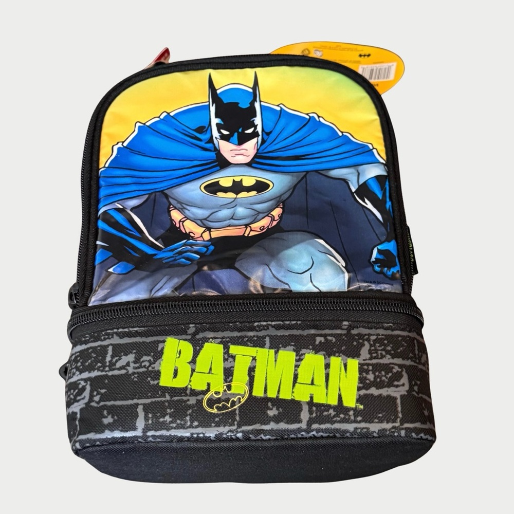 Batman Insulated Lunch Bag with Bonus Container PVC Free
